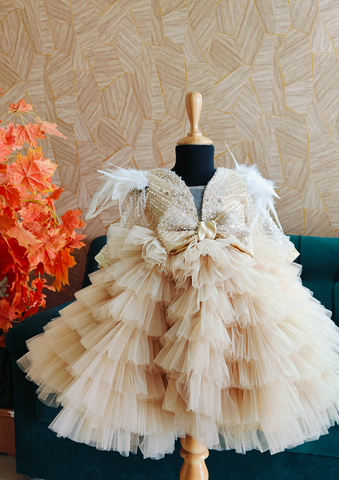 Pearl Petal Couture Gown