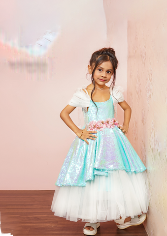 Ocean Glow Party Dress