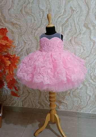 Rosette Bloom Ball Gown