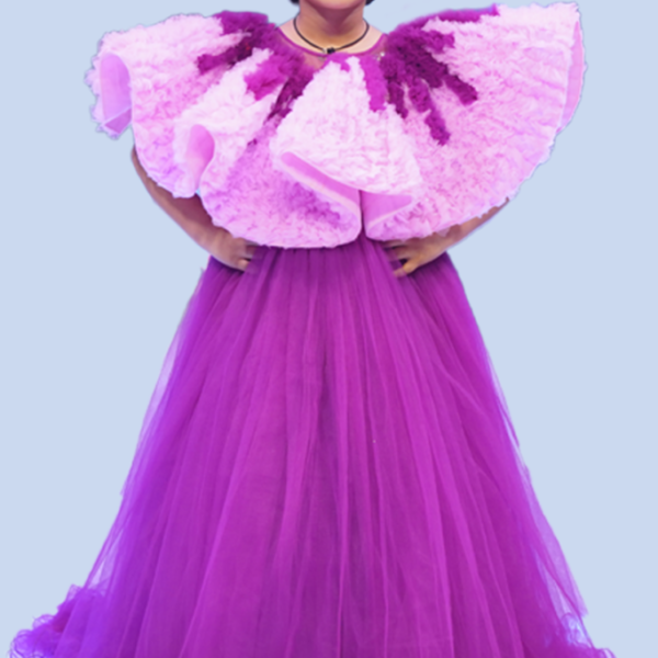 Violet Bloom Gown