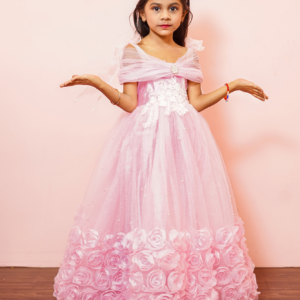 Rosy Fairytale Ball Gown