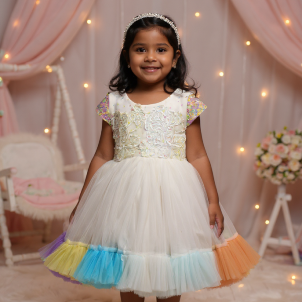 Rainbow Frost Fairy Dress