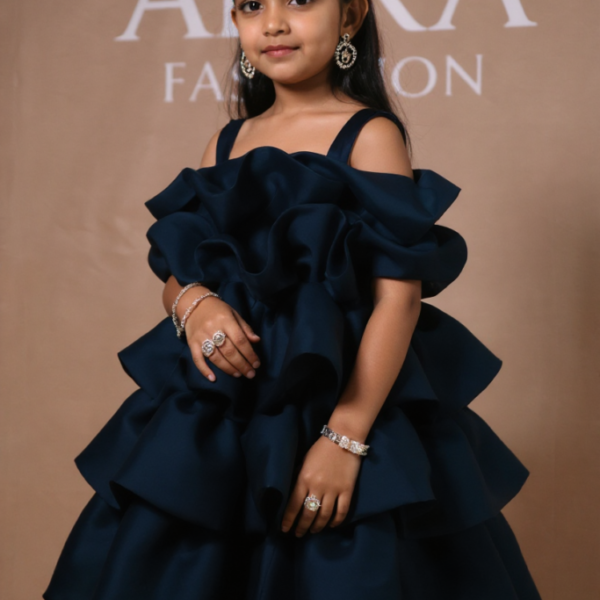 Black Ruffle Drama Dress