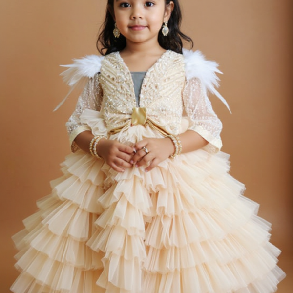 Pearl Petal Couture Gown