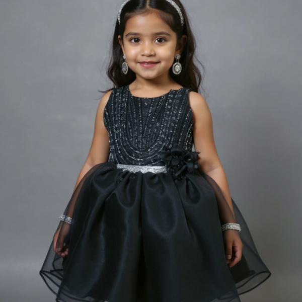 Midnight Bloom Party Dress