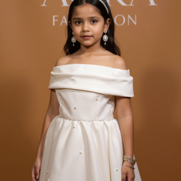 Ivory Grace Pearl Gown