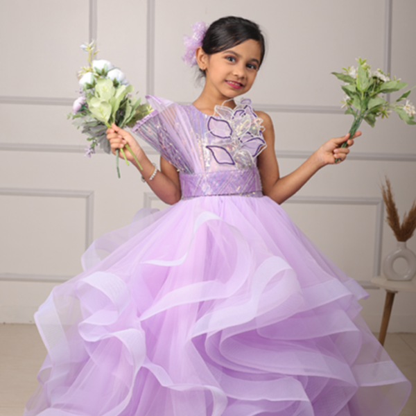 Lilac Whirl Gown