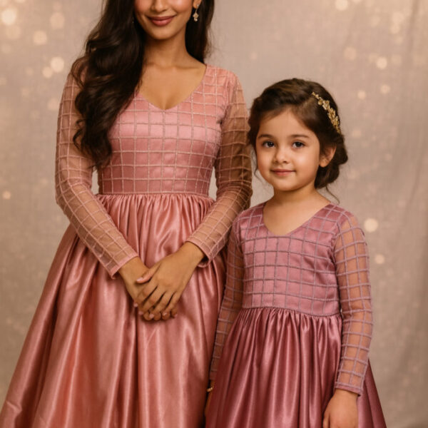 Rosé Royalty Draped Gown